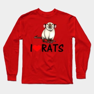 I LOVE RATS - Siamese Long Sleeve T-Shirt
